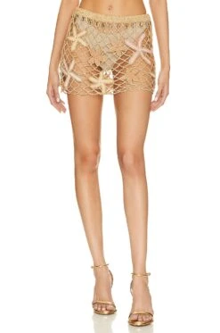 Etta Skirt Almond Lurex