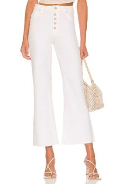 Eastcoast Crop Flare Vintage White