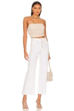 Eastcoast Crop Flare Vintage White -Fashion Clothing Store ROLS WJ159 V4