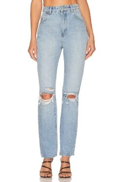Ellie Worn Slim Straight Light Denim
