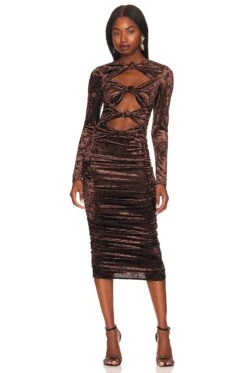 Toury Dress Deep Mahogany