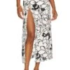 Marlo Skirt Floral Noir Print -Fashion Clothing Store RONR WQ140 V1