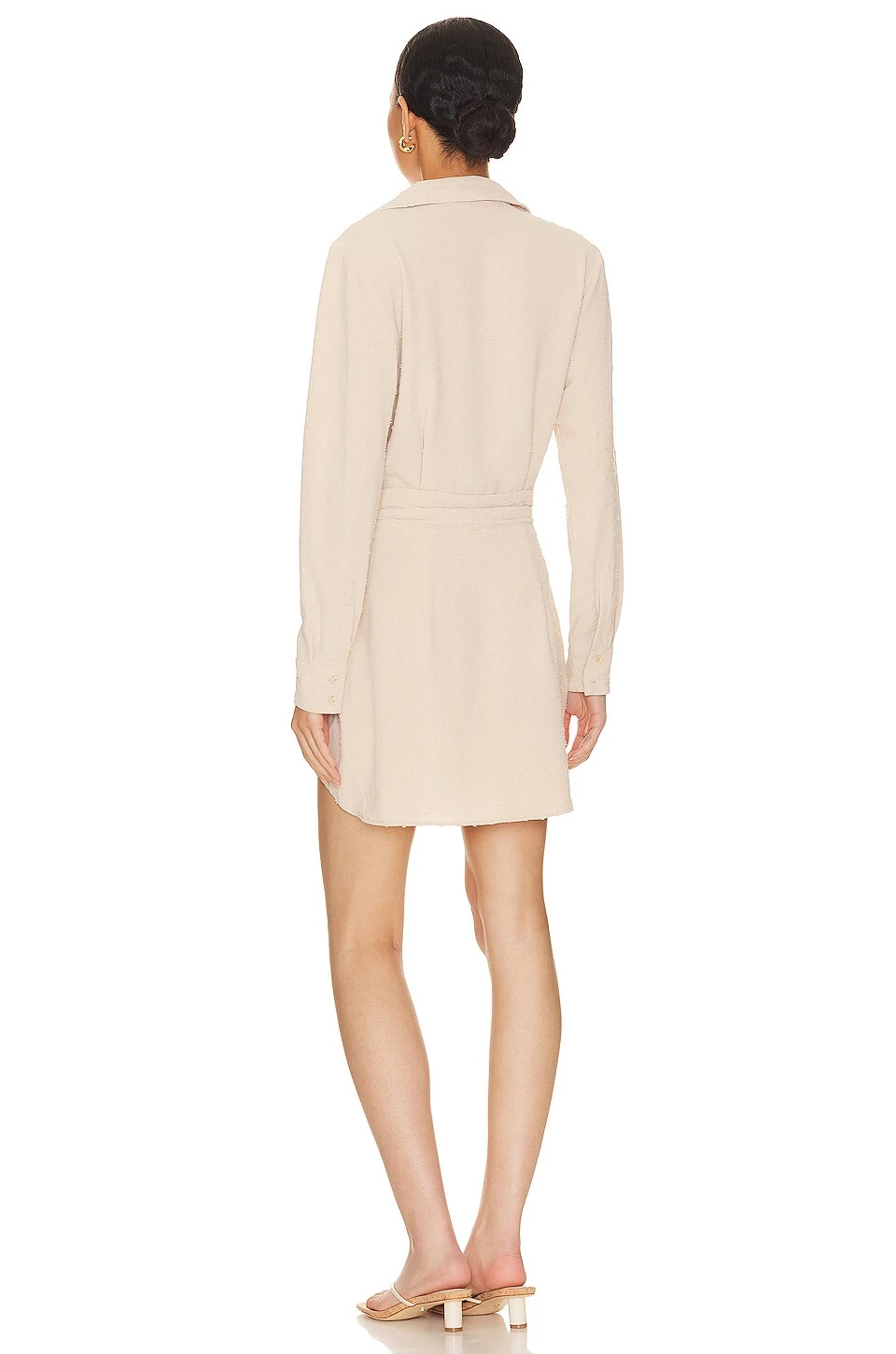 Anissa Shirt Dress Nude 5 Anissa Shirt Dress Nude - Image 3