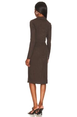 Sanctuary Bodycon Rib Midi Dress Java -Fashion Clothing Store SANC WD240 V3