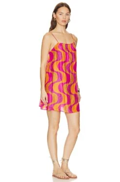 Grace Dress Amazonia Rhinestones Fuchsia & Ora 7 Grace Dress Amazonia Rhinestones Fuchsia & Ora -Fashion Clothing Store SDRE WD195 V2