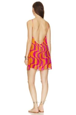 Grace Dress Amazonia Rhinestones Fuchsia & Ora 8 Grace Dress Amazonia Rhinestones Fuchsia & Ora -Fashion Clothing Store SDRE WD195 V3