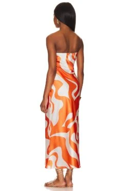 Angel Dress Orange Swirl -Fashion Clothing Store SDYS WD122 V3