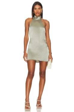 X REVOLVE Halter Mini Dress Purple -Fashion Clothing Store SDYS WD134 V1