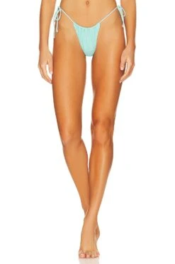 Seafolly Drawstring Tie Side Rio Bikini Bottom Aruba Blue