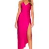 Emma Silk Dress Fuchsia Purple -Fashion Clothing Store SERR WD29 V1