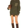 Devin Sweater Olive Wool -Fashion Clothing Store SERR WK13 V1