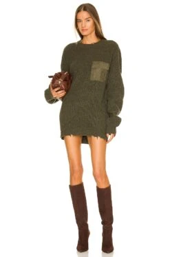 Devin Sweater Olive Wool