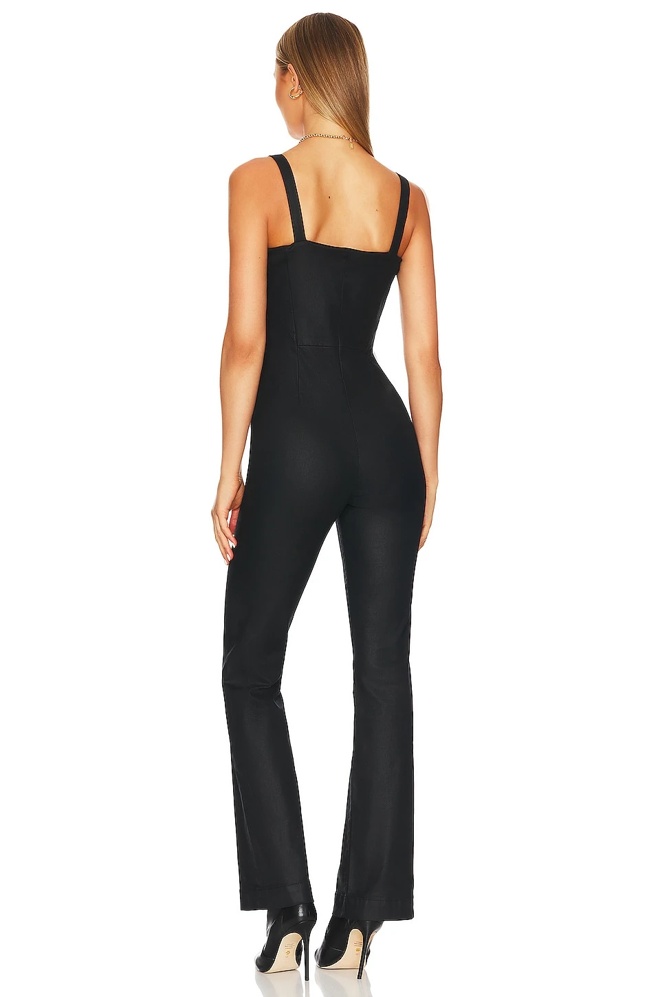 7 For All Mankind Coated Sexy Jumpsuit Rabbit Hole 5 7 For All Mankind Coated Sexy Jumpsuit Rabbit Hole - Image 3