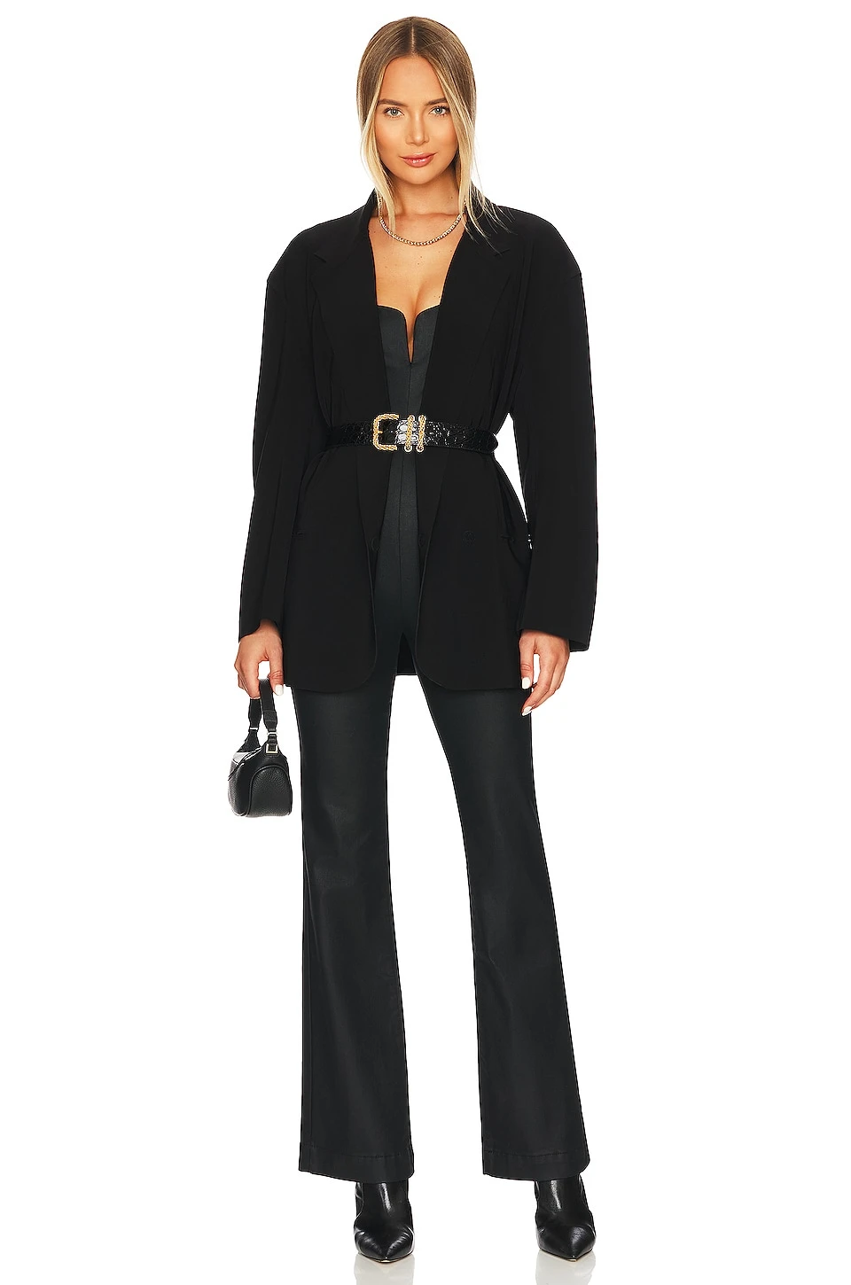 7 For All Mankind Coated Sexy Jumpsuit Rabbit Hole 6 7 For All Mankind Coated Sexy Jumpsuit Rabbit Hole - Image 4