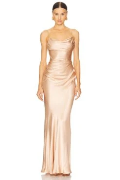 Shona Joy La Lune Lace Back Maxi Dress Cream -Fashion Clothing Store SHON WD370 V1