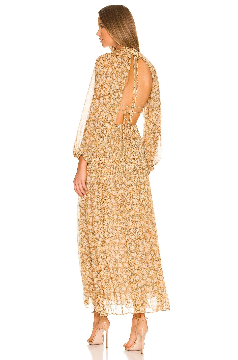 Shona Joy Julia Midi Dress Mustard & Multi 3 Shona Joy Julia Midi Dress Mustard & Multi