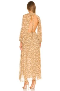 Shona Joy Julia Midi Dress Mustard & Multi 9 Shona Joy Julia Midi Dress Mustard & Multi -Fashion Clothing Store SHON WD396 V4