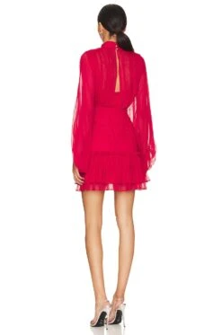 Shona Joy Leilani Long Sleeve Mini Dress Hibiscus -Fashion Clothing Store SHON WD464 V3