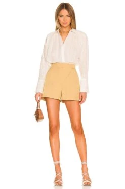 Shona Joy Matilda Asymmetrical Short Cumin 9 Shona Joy Matilda Asymmetrical Short Cumin -Fashion Clothing Store SHON WF9 V4