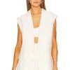 Shona Joy Irena Sleeveless Tailored Blazer Ivory -Fashion Clothing Store SHON WO16 V1