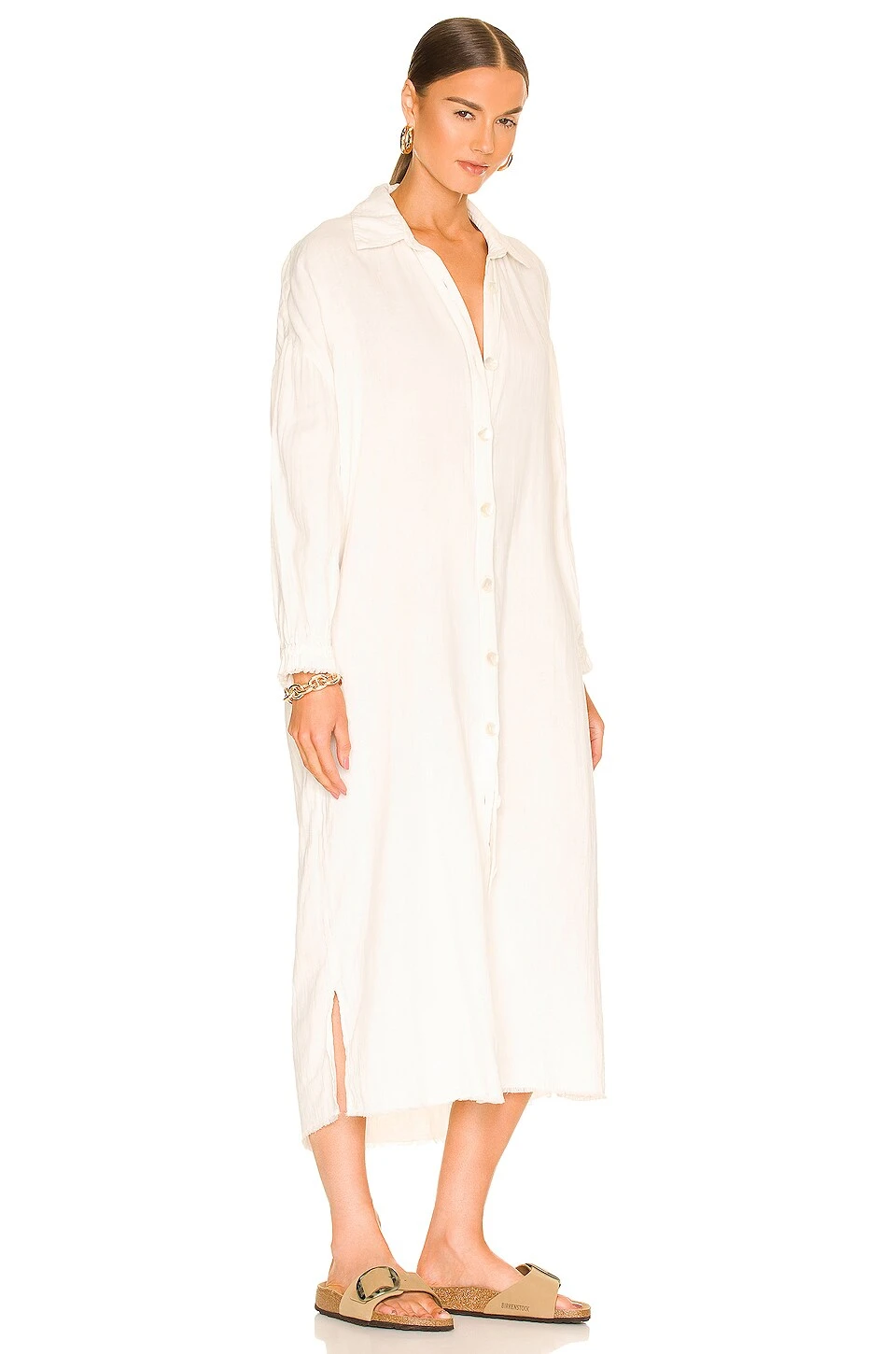 Show Me Your Mumu Captain Button Down Dress Cream 5 Show Me Your Mumu Captain Button Down Dress Cream - Image 3