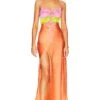 Show Me Your Mumu Calloway Cut Out Dres Cantaloupe Luxe Satin 2 Show Me Your Mumu Calloway Cut Out Dres Cantaloupe Luxe Satin -Fashion Clothing Store SHOW WD569 V1