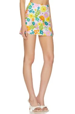 Show Me Your Mumu All Night Skort Petal Pop 7 Show Me Your Mumu All Night Skort Petal Pop -Fashion Clothing Store SHOW WF119 V2