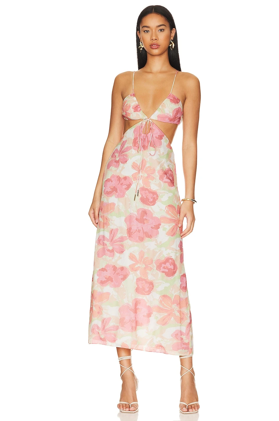 Naomi Midi Dress Watercolor Floral 3 Naomi Midi Dress Watercolor Floral