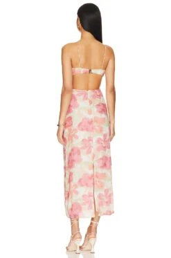 Naomi Midi Dress Watercolor Floral 8 Naomi Midi Dress Watercolor Floral -Fashion Clothing Store SIGR WD115 V3