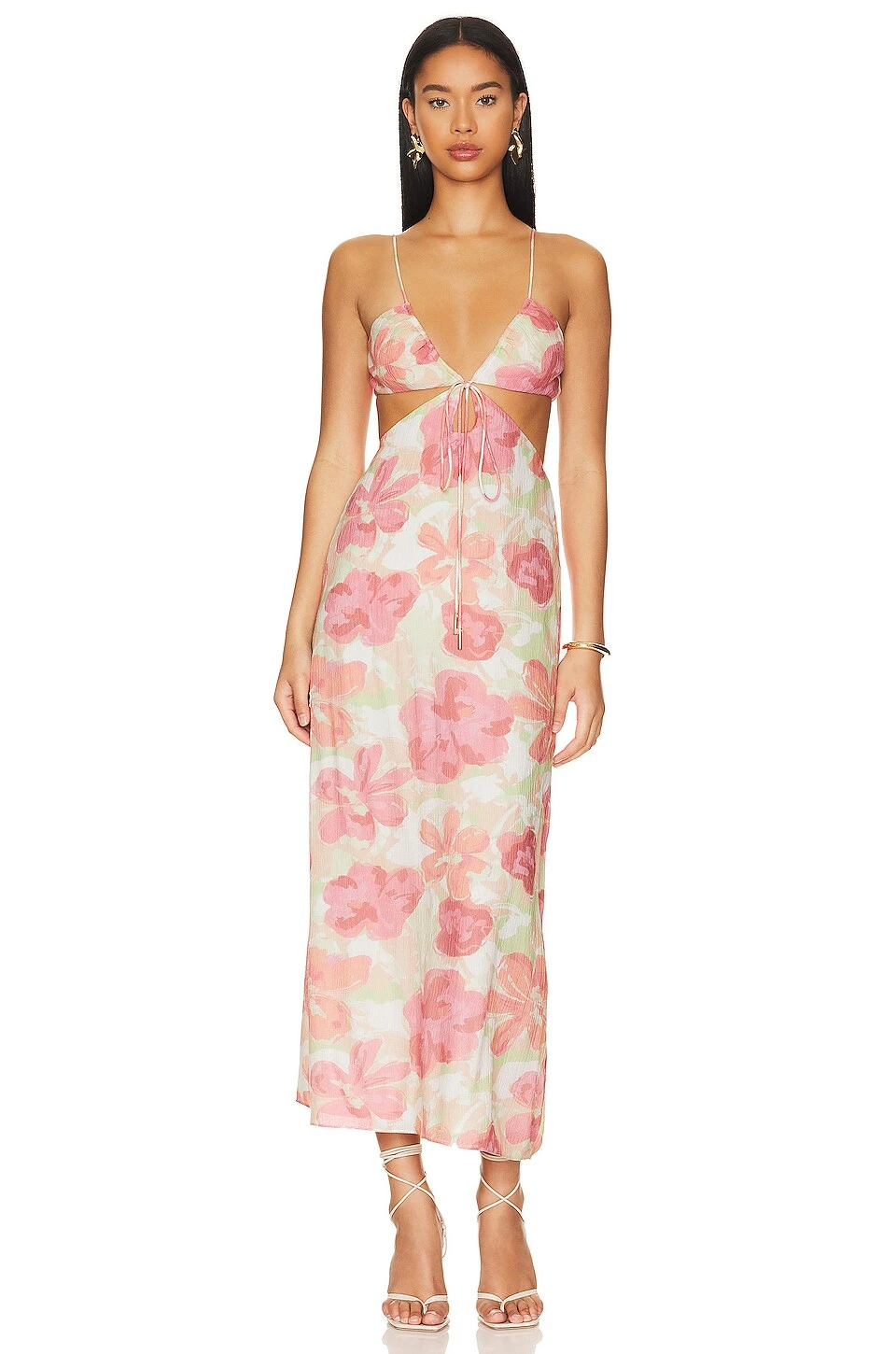 Naomi Midi Dress Watercolor Floral 6 Naomi Midi Dress Watercolor Floral - Image 4