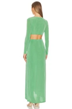 Cali Long Sleeve Dress Sea Green 7 Cali Long Sleeve Dress Sea Green -Fashion Clothing Store SIGR WD121 V3