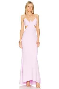 Aisling Halter Dress Lilac