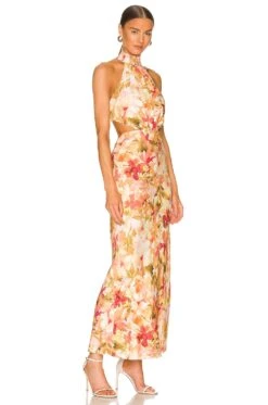 Lapis Dress Watercolor Floral -Fashion Clothing Store SIGR WD78 V2