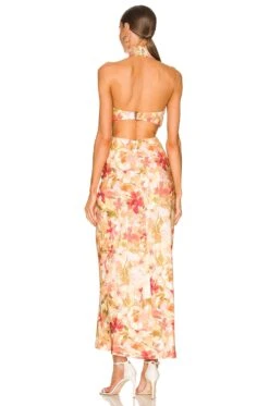 Lapis Dress Watercolor Floral -Fashion Clothing Store SIGR WD78 V3