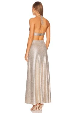 Chloe Maxi Dress Gold -Fashion Clothing Store SIGR WD94 V3