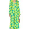 Simon Miller Valley Coverup Suburban Blue & Valley Green Dot Print -Fashion Clothing Store SIMO WS50 V1