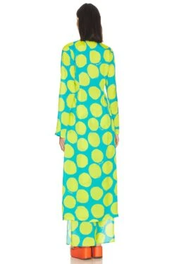Simon Miller Valley Coverup Suburban Blue & Valley Green Dot Print -Fashion Clothing Store SIMO WS50 V3