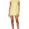 Rae Dress Lemon Yellow -Fashion Clothing Store SLEE WD211 V1