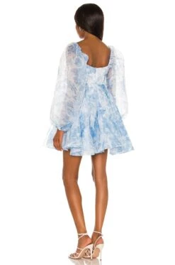 The Princess Dress Baby Blue Toile -Fashion Clothing Store SLKR WD51 V3