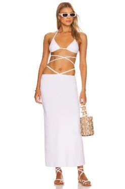 Solid & Striped The Raine Skirt Marshmallow -Fashion Clothing Store SLST WQ23 V4