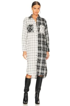 Steve Madden Rae Midi Shirt Dress Multi