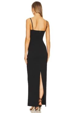 Riley Maxi Dress Black -Fashion Clothing Store SOLA WD235 V3