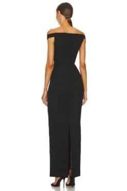 Amelia Maxi Dress Black -Fashion Clothing Store SOLA WD264 V3
