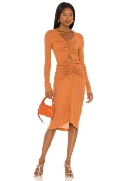 Song Of Style Zuri Midi Dress Dusty Rose -Fashion Clothing Store SOSR WD169 V1 1