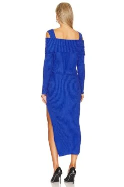 Exhale Sweater Dress Blue Marle -Fashion Clothing Store SOVR WD7 V3