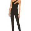 Tiasha Asymmetrical Jumpsuit Black