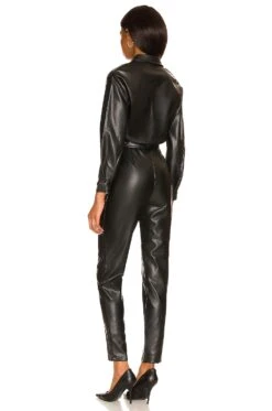 Branka Leather Jumpsuit Black -Fashion Clothing Store SPDW WC168 V3