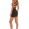 Davey Strappy Back Dress Black 1 Davey Strappy Back Dress Black -Fashion Clothing Store SPDW WD1241 V1