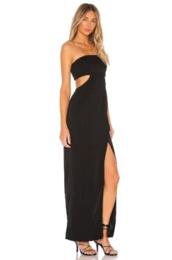 Paola Maxi Dress Black -Fashion Clothing Store SPDW WD1362 V2