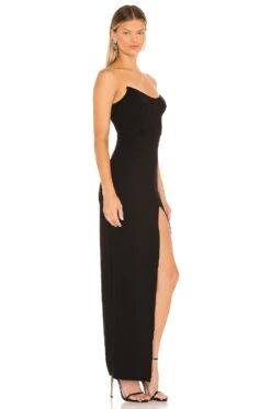 Ryleigh Strapless Maxi Dress Black 12 Ryleigh Strapless Maxi Dress Black -Fashion Clothing Store SPDW WD1687 V2